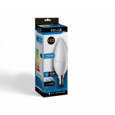 Zelux Led Candle C37 6W E14 4000K Gyertya izzó