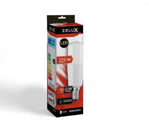 Zelux Led Bright Stick Izzó E14 7W T30 3000K
