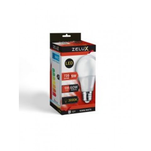 Zelux Led Globe A60 12W E27 3000K Gömb Izzó