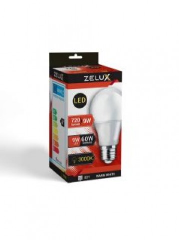 Zelux Led Globe A60 12W E27 3000K Gömb Izzó