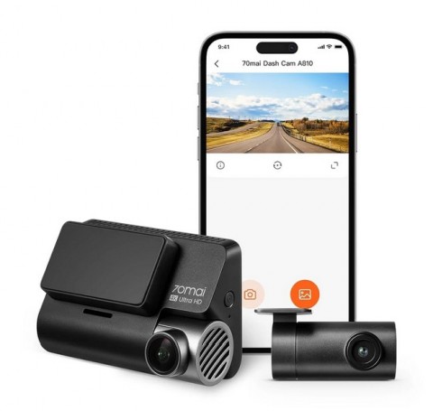 70mai Dash Cam 4K A810S HDR Set menetrögzítő kamera + hátsó kamera szett