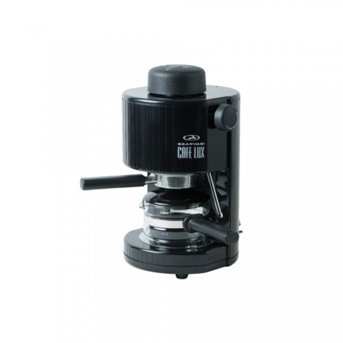 Szarvasi SZV 620 CAFE LUX kávéfőző, 800W, fekete színű, gőzcsappal, üveg kiöntő, biztonsági szelep, 304kPa nyomás