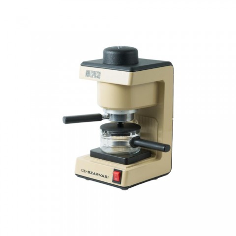 Szarvasi MINI ESPRESSO (SZV 612/3) kávéfőző, 800 W, drapp színű, őrölt kávé főzésére, 3,04 bar nyomás, max. 6 személy részére