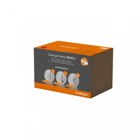 Fireangel Safety pack 3 gazdaságos  füst és hőérzékelő vészjelző csomag