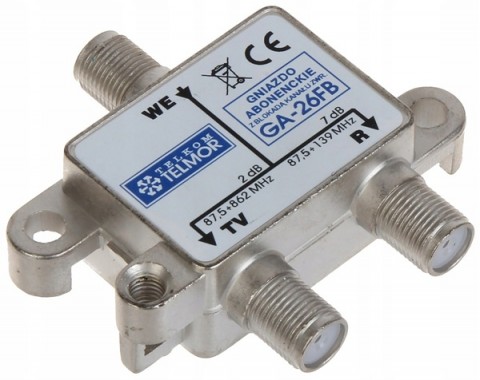 TELMOR GA‑16FB beltéri diplexer TELMOR GA‑16FB beltéri diplexer