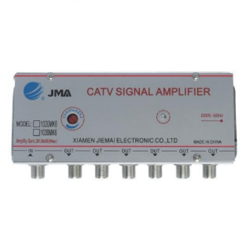 Jelerősítő CATV 6-os osztóval