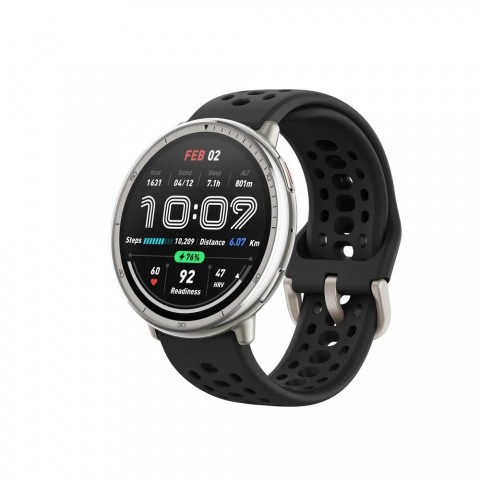 Amazfit Active 2 (Round) okosóra - Black Sport Silicone