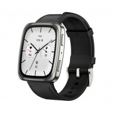 Amazfit Active 2 (Square) Permium NFC okosóra - Black Leather