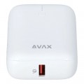 AVAX PB105W MINI PD/Type C 20W gyorstöltő Powerbank 10.000mAh fehér