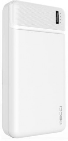 RECCI RPB N17 TypeC 2USB Powerbank 20.000mAh fehér
