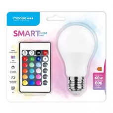 LED Smart Remote Globe Gömb A60 9,4W E27 270° RGB+W LED Smart Remote Globe Gömb A60 9,4W E27 270° RGB+W