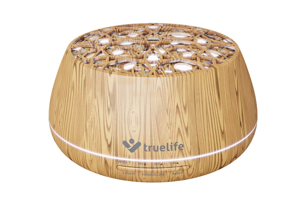 Illatosító diffúzor és párásító készülék beépített hangszóróval és Bluetooth-tal