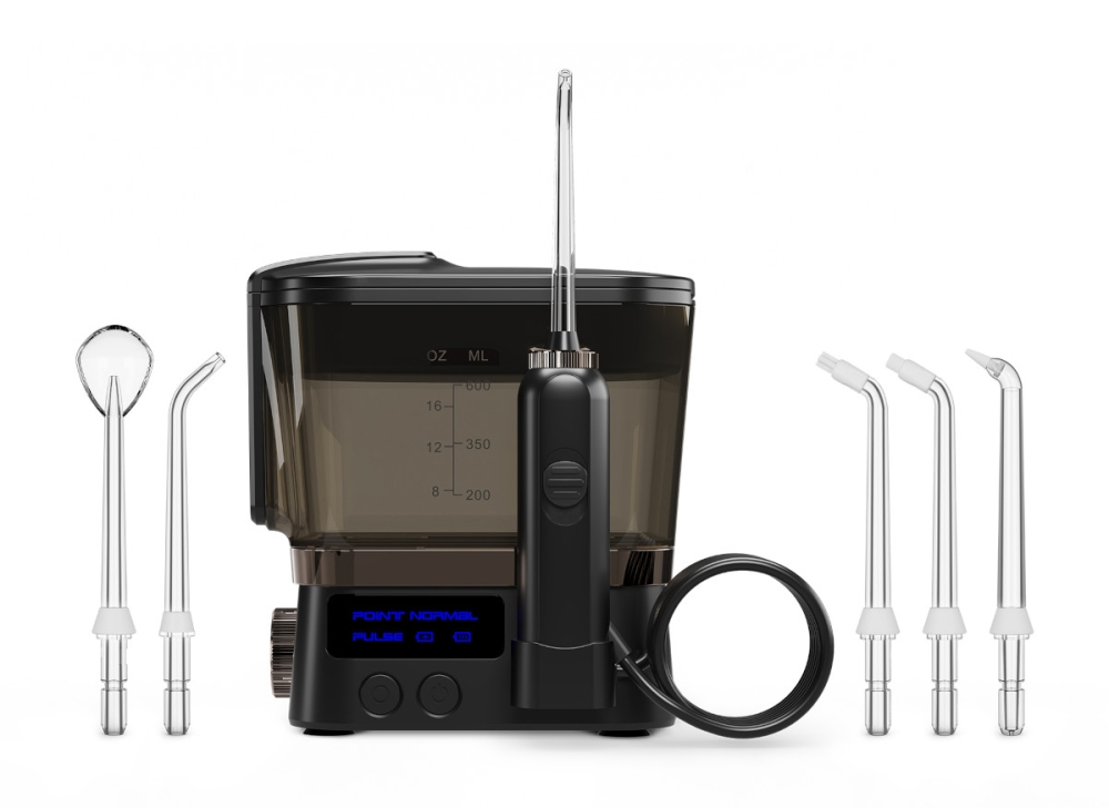 TrueLife AquaFloss Station F300 Black – Erőteljes orális zuhany újratölthető akkumulátorral, amelyet bárhová magával vihet